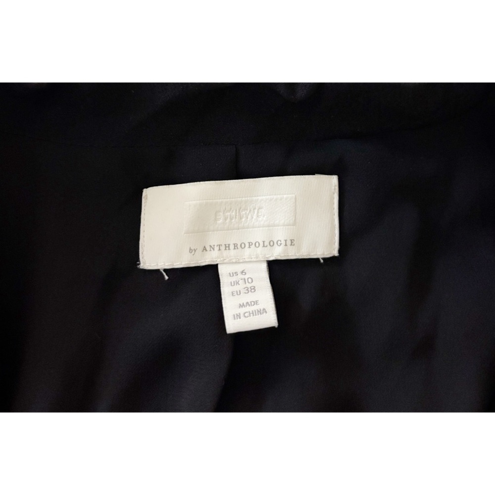 Anthropologie Ett:wa Surplice Blouse Black Size 6 - Picture 3 of 3